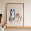 Two Dogs Digital Painting