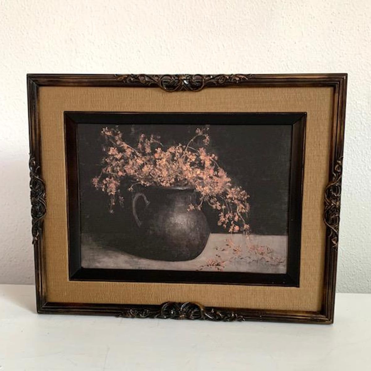 Moody Vintage Floral Still Life Digital Art