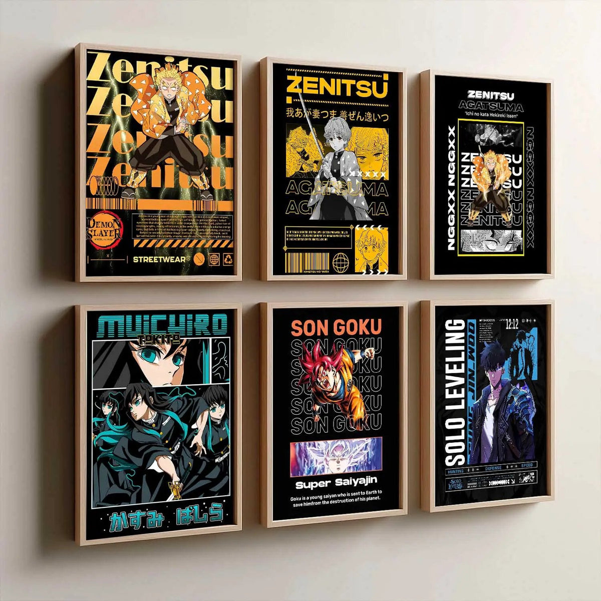 Anime Streetwear Wall Art Bundle