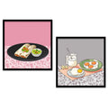 Morning Breakfast & Burrito Digital Art Set