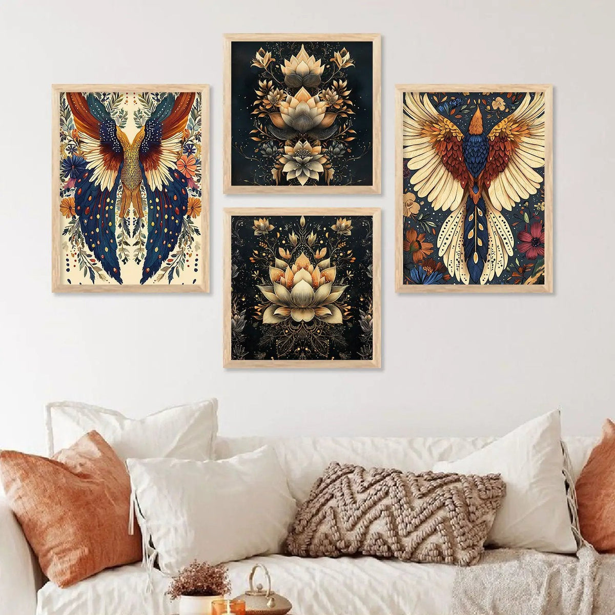 Celestial Wings and Lotus Botanical Gallery Set