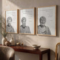 Stoic Philosophers Quote Wall Art Set