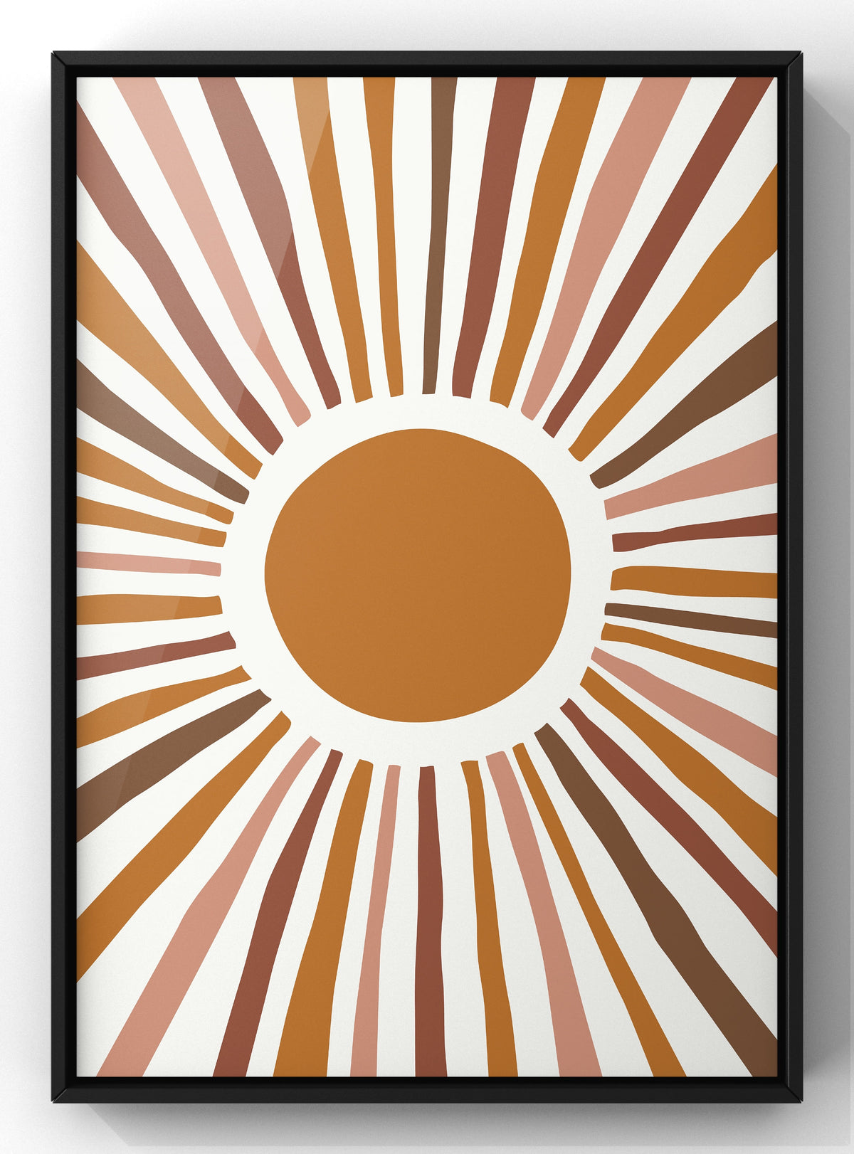 Boho Sunburst Digital Artwork