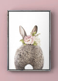 Charming Floral Bunny Digital Print