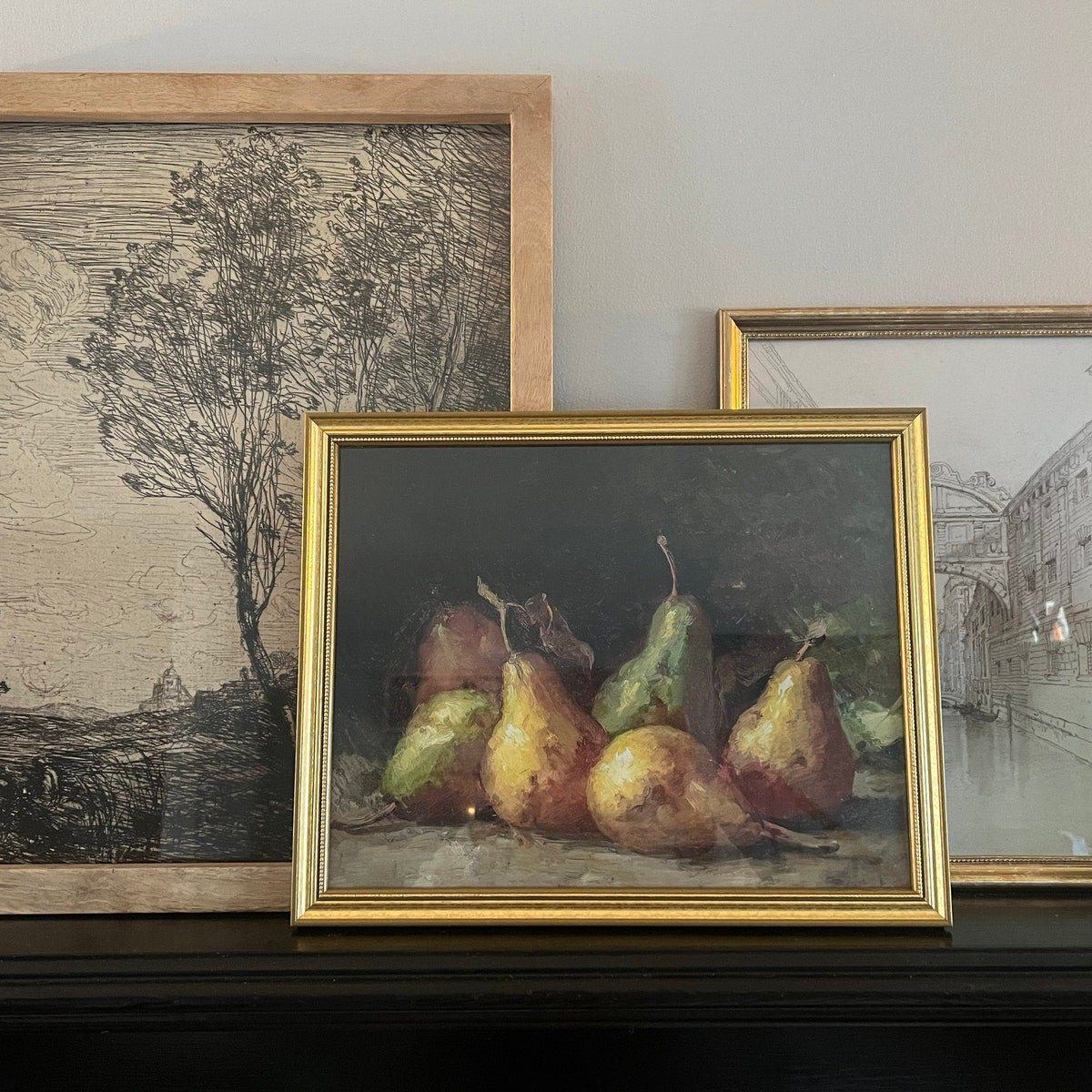 Vintage Pear Still Life Digital Painting
