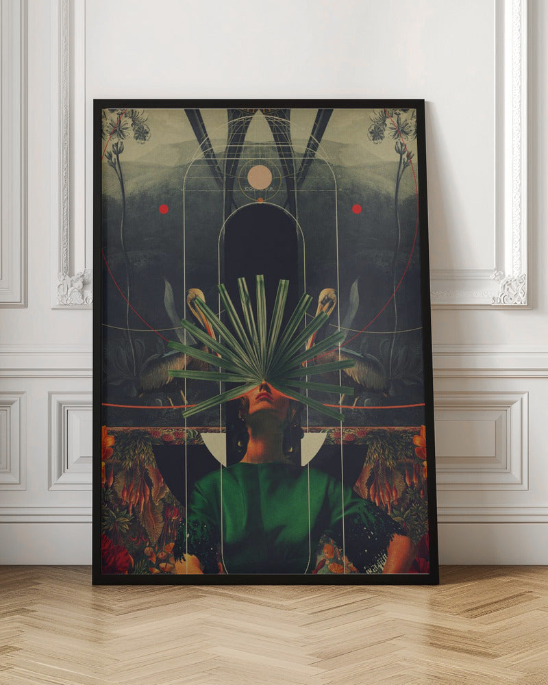 Surreal Botanical Collage Digital Artwork