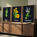 Botanical Herbs Digital Art Set