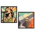 Retro Melody Digital Art Set