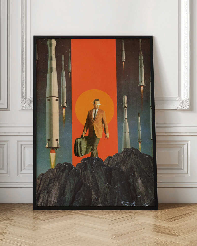 Cosmic Commuter Surreal Digital Art