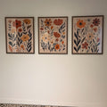 Boho Floral Trio Digital Art Set