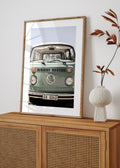 Vintage Mint Camper Van Digital Print
