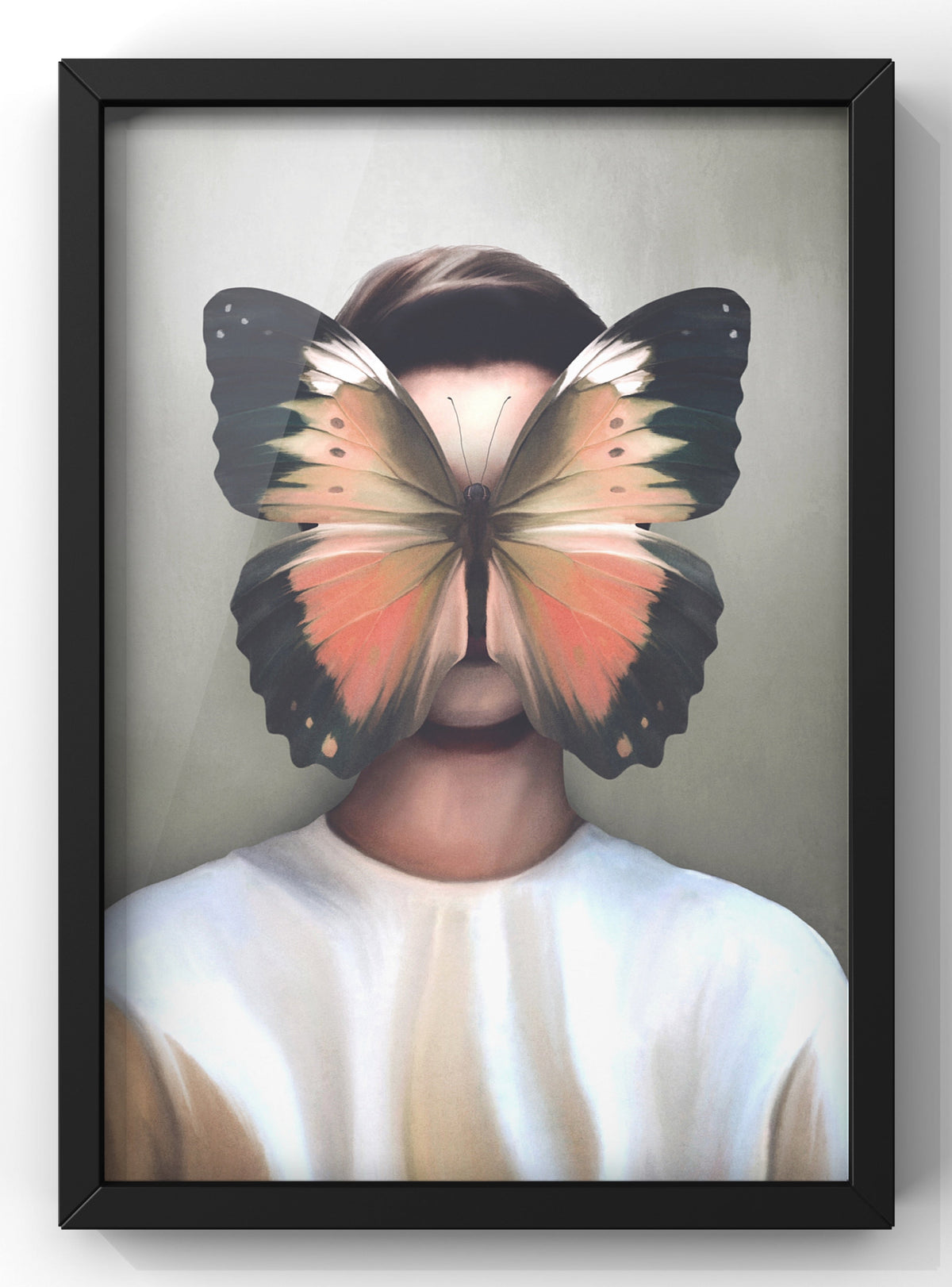 Metamorphosis Butterfly Portrait Digital Art