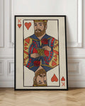 King of Hearts Playing Card Digital Wall Art