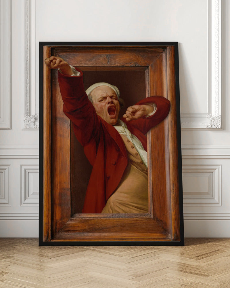 The Yawning Man Trompe L'oeil Digital Art
