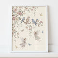 Enchanted Woodland Fairies and Forest Friends Digital Artwork