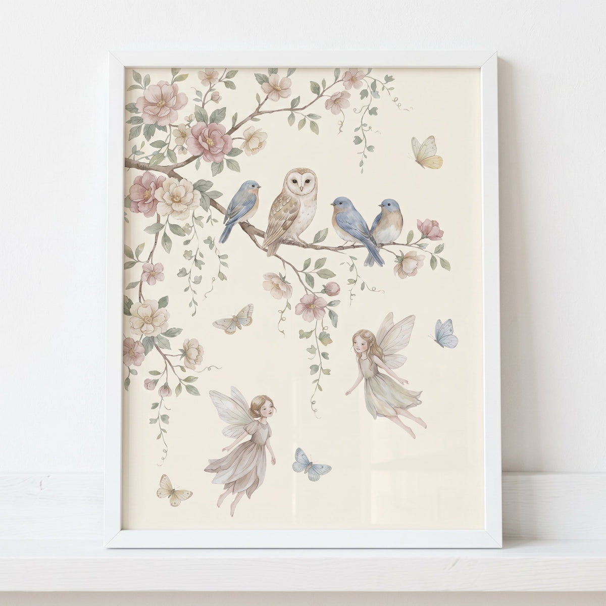 Enchanted Woodland Fairies and Forest Friends Digital Artwork