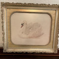 Graceful Swan Watercolor Digital Art