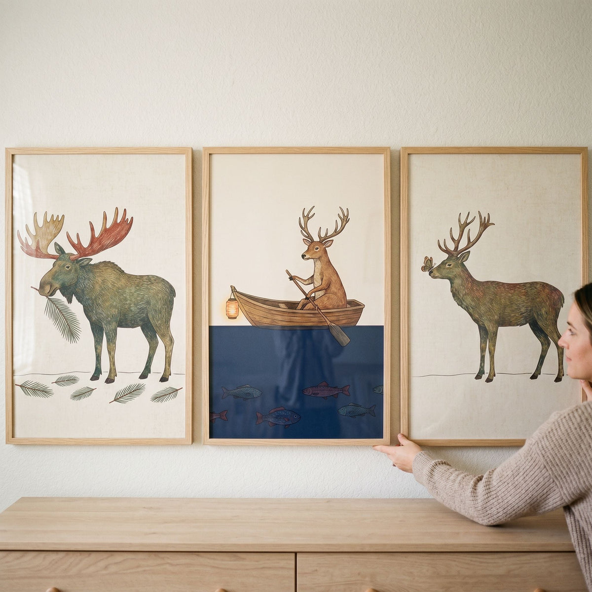 Whimsical Woodland Animals Digital Art Set
