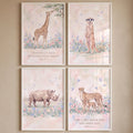 Safari Animal Nursery Bible Verse Digital Art Set