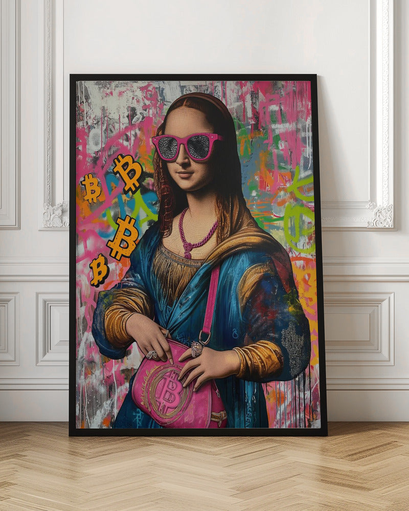 Crypto Mona Lisa Street Art Digital Download