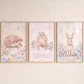 Pastel Woodland Animals Nursery Digital Art Set