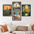Vintage City Travel Posters Collection