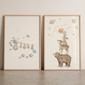 Cosmic Woodland Animals Digital Artwork Set