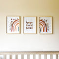 Happy Little Soul Bohemian Rainbow Digital Art Trio
