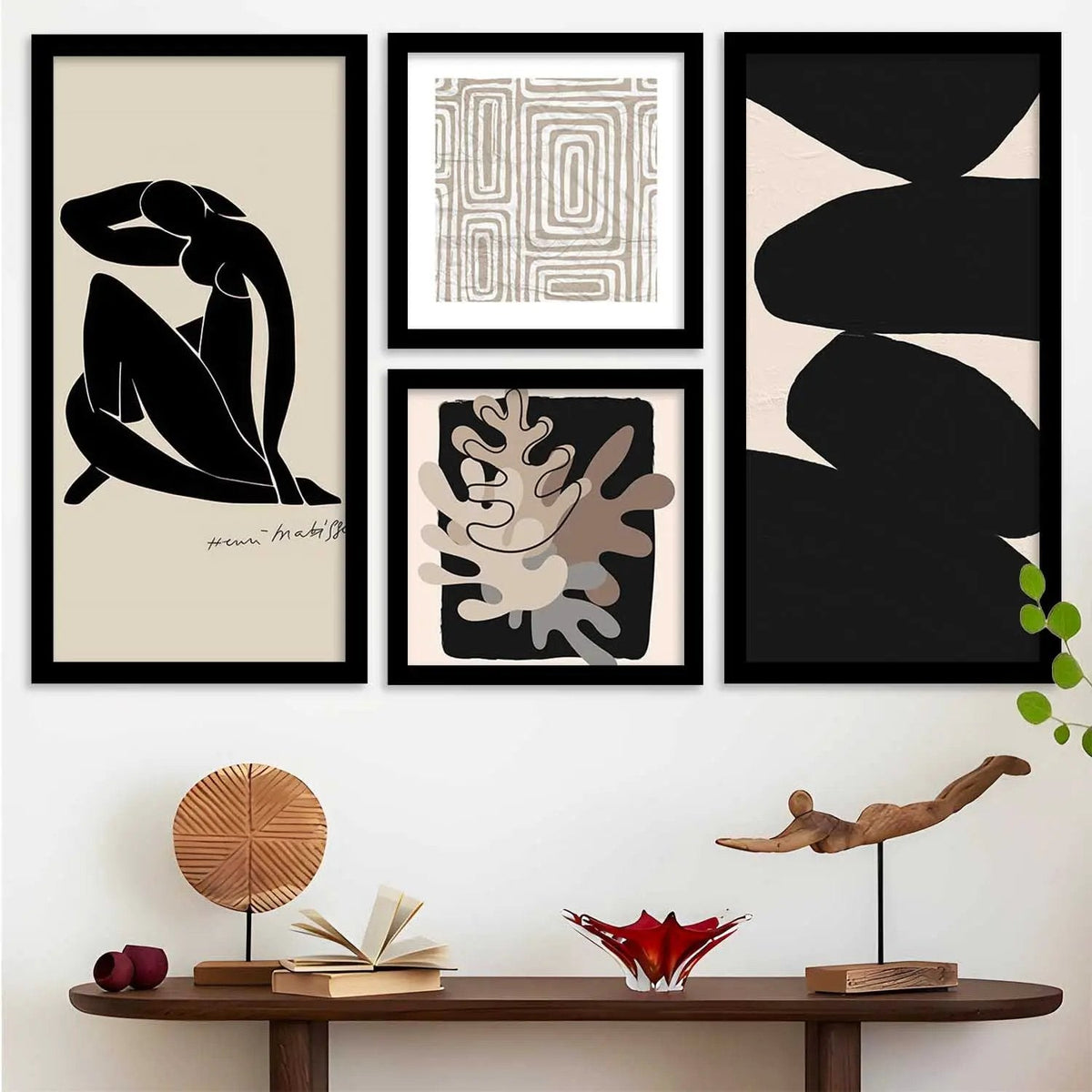 Modern Abstract Gallery Wall Set Digital Art