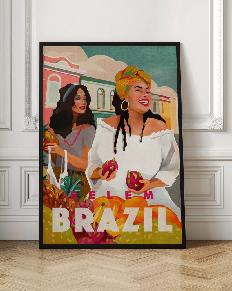 Belem Brazil Travel Poster Digital Art