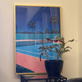 Midnight Tennis Court Digital Art Print
