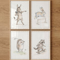 Sporty Woodland Animals Digital Art Bundle