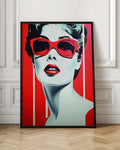 Retro Red Glasses Pop Art