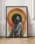 Retro Afrocentric Woman Digital Artwork