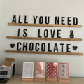 All You Need Is Love And Chocolate Typography Digital Art
