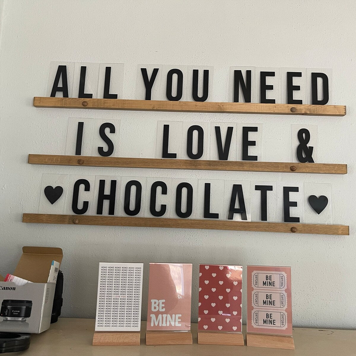All You Need Is Love And Chocolate Typography Digital Art