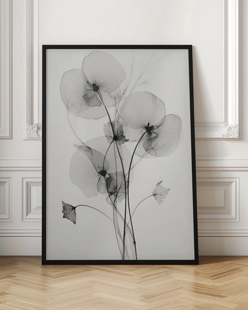 Ethereal Botanical X-Ray Digital Art Print