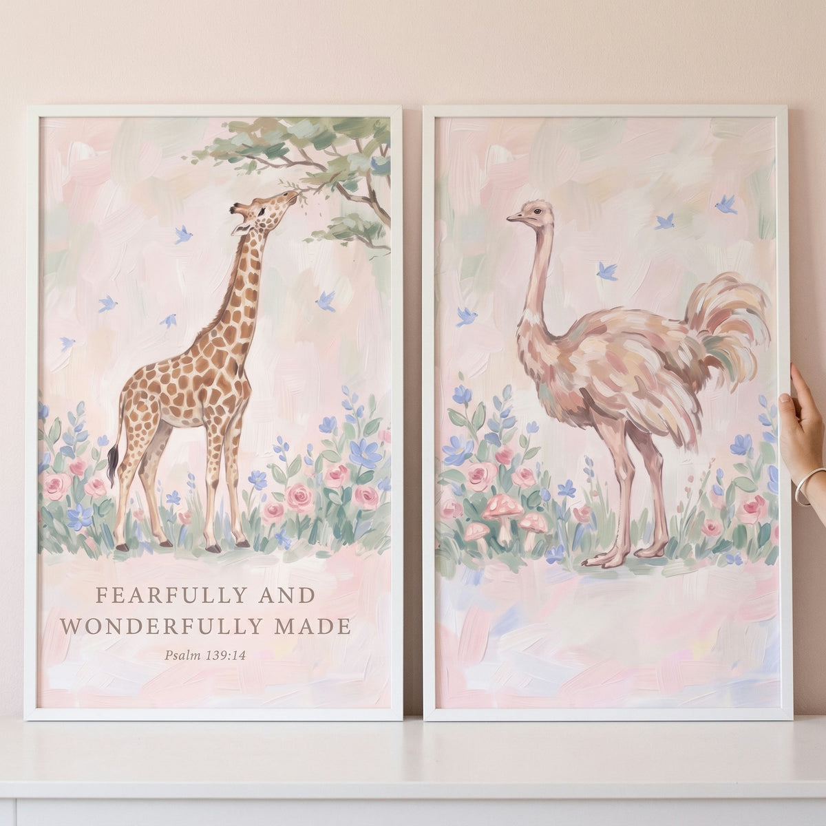 Fearfully and Wonderfully Made Safari Nursery Digital Artwork