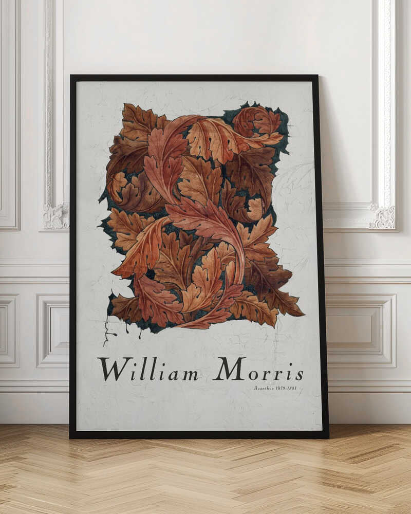William Morris Acanthus Leaf Botanical Digital Art Print
