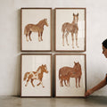 Rustic Equine Family Digital Art Collection