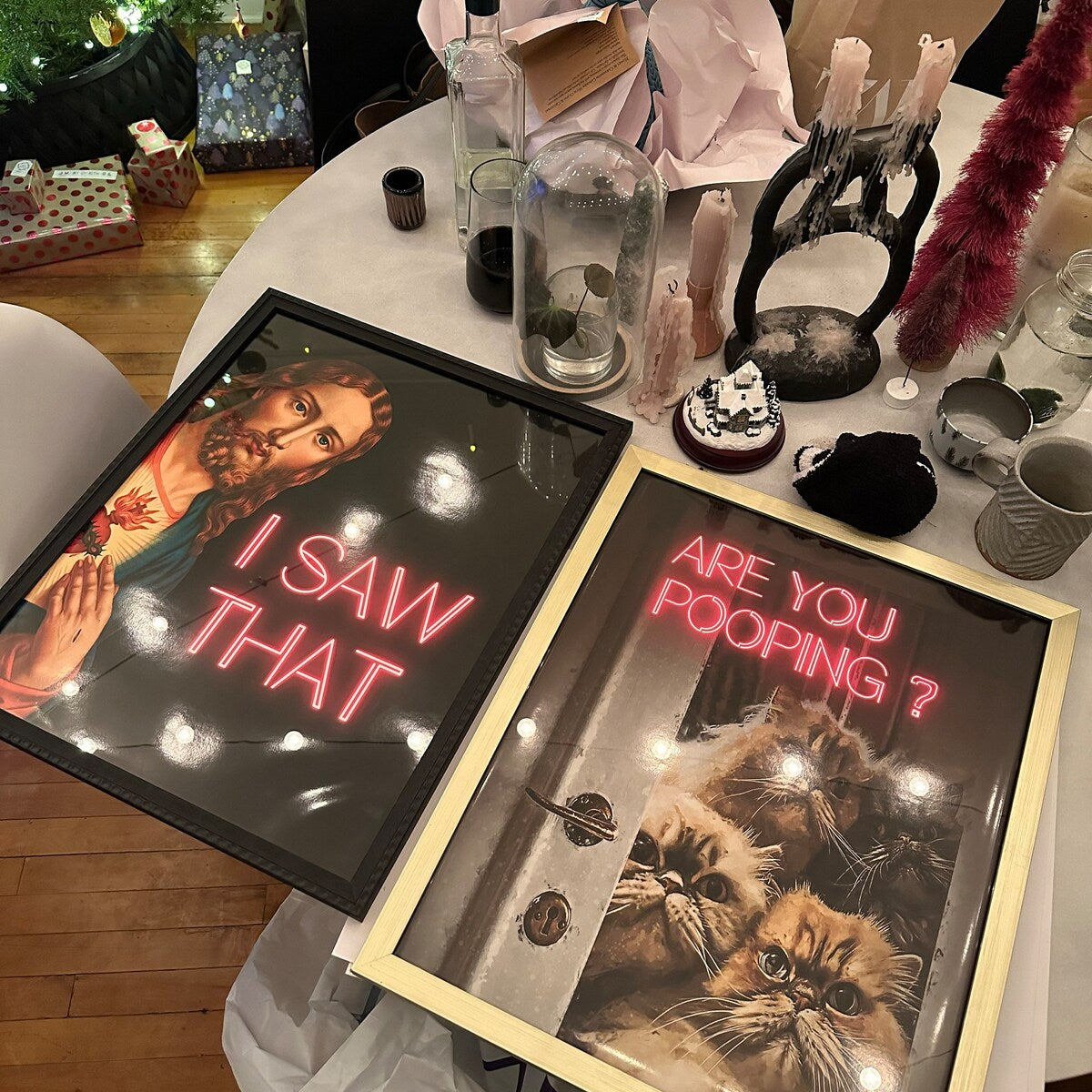 I Saw That Jesus Funny Modern Wall Art Print
