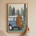 Bear in Forest SUV Digital Art