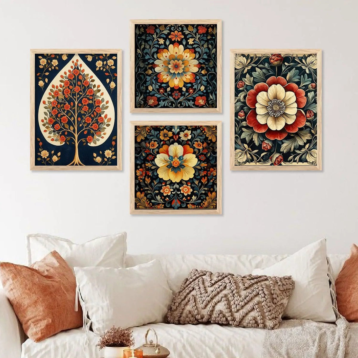 Bohemian Botanical Floral Digital Art Set