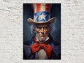 Patriotic Uncle Sam Digital Artwork