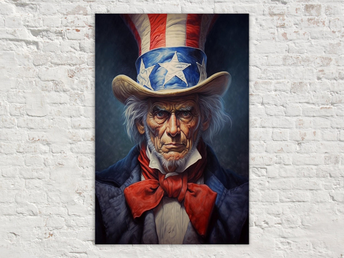 Patriotic Uncle Sam Digital Artwork