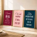 Motivational Quotes Trio Digital Art