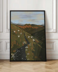 Mountain Valley Sheep Grazing Digital Landscape Art