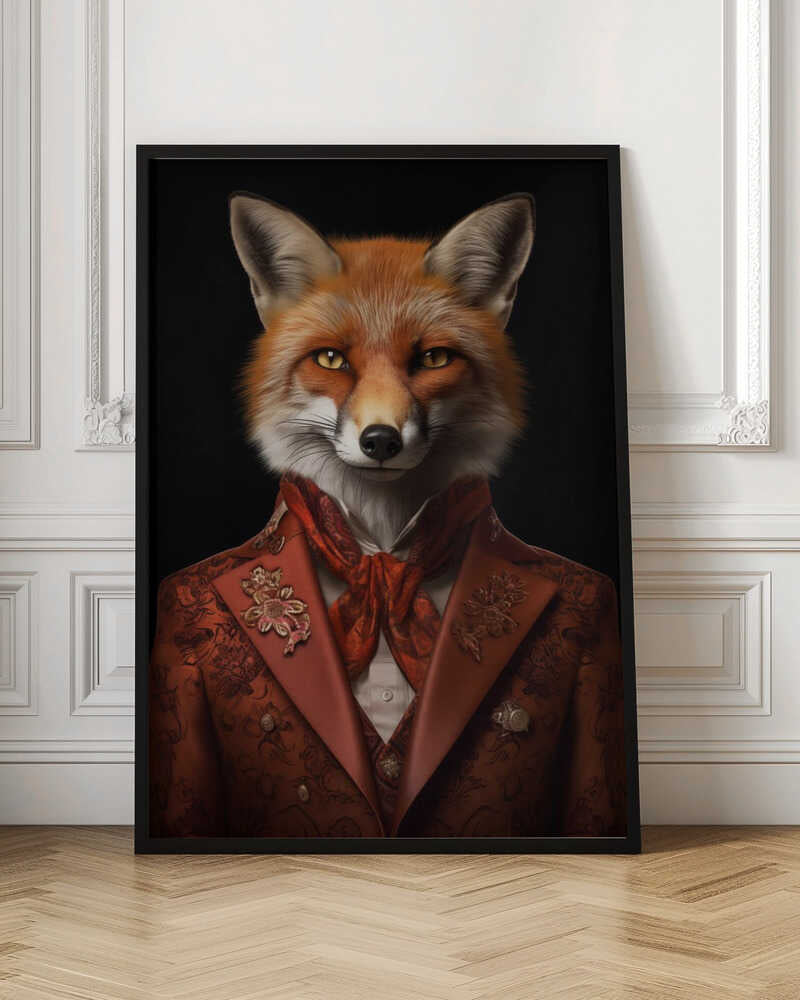 Gentleman Fox Digital Portrait