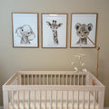 Safari Baby Animals Trio Digital Artwork