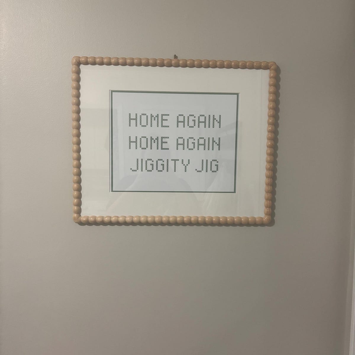 Home Again Cross Stitch Digital Artwork